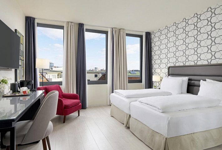 H10 Berlin Ku'Damm - Wohnbeispiel Doppelzimmer Deluxe (Zimmercodierung DD1)