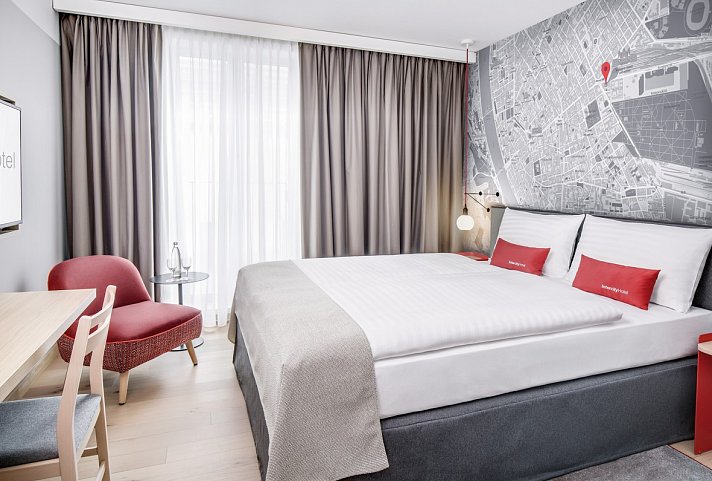 IntercityHotel Budapest - Wohnbeispiel Doppelzimmer Superior (Zimmercodierungen DS1 & DC1)