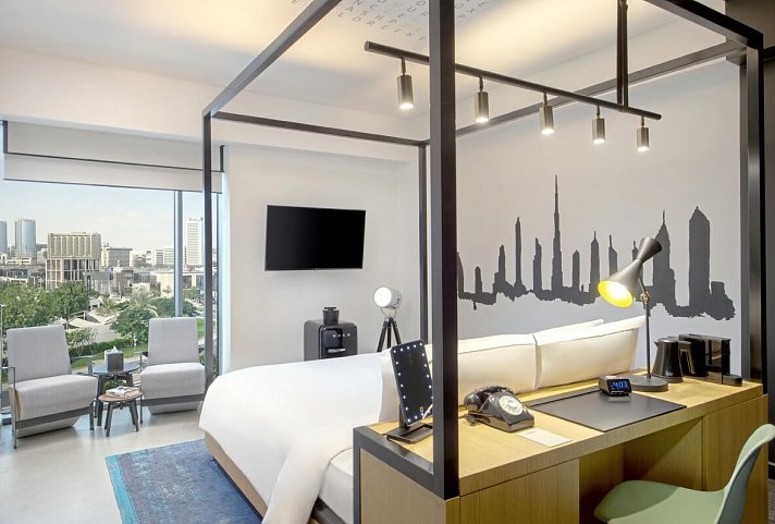 Canopy by Hilton Dubai Al Seef - Wohnbeispiel King roomTwin room with city view (Zimmercodierung DB2)