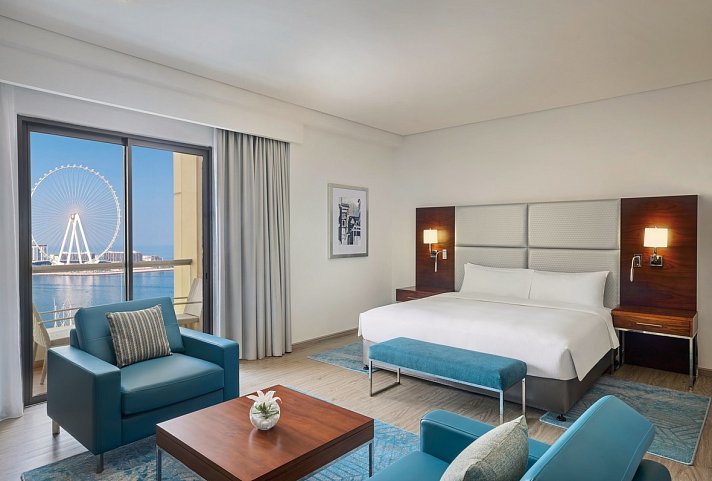Hilton Dubai The Walk - Wohnbeispiel Executive Room Sea View With Balcony (Zimmercodierung UT1)