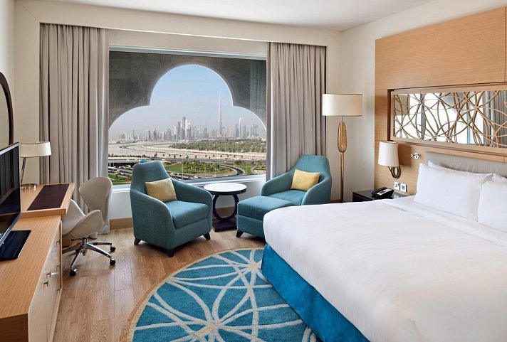Marriott Al Jaddaf - Wohnbeispiel Deluxe Room (Zimmercodierungen UD1 & UP1)