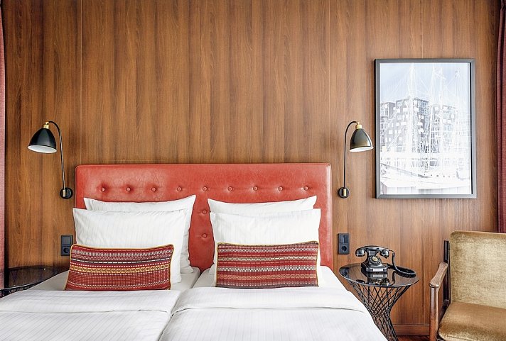 AMERON Hamburg Hotel Speicherstadt - Wohnbeispiel Doppelzimmer Standard (Zimmercodierung DG1)