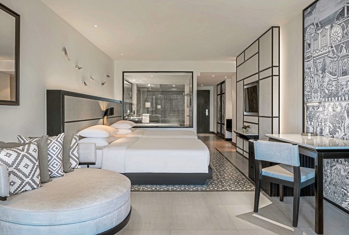Hyatt Regency Phuket Resort - Wohnbeispiel Twin Garden (Zimmercodierung UD1)