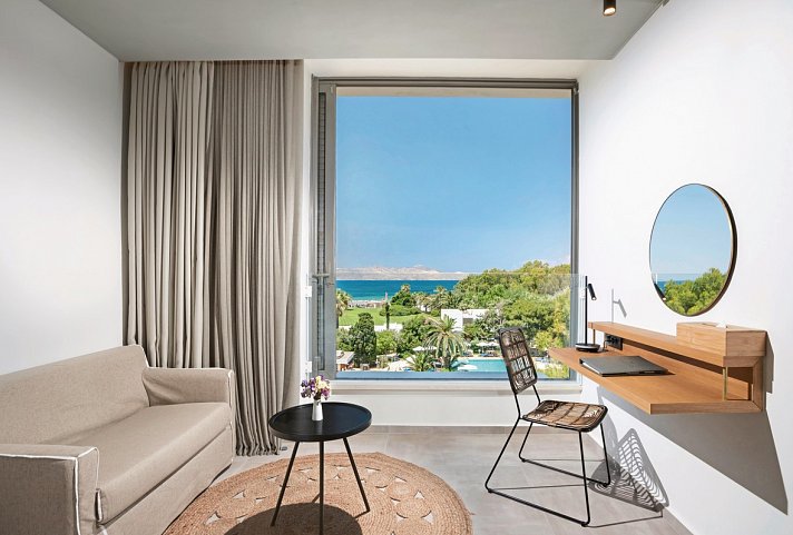 Caravia Beach Hotel - Wohnbeispiel Doppelzimmer Meerseite (Zimmercodierung D1C)