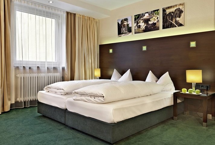 Flemings Hotel München-Schwabing - Wohnbeispiel Doppelzimmer Komfort (Zimmercodierung DF1)