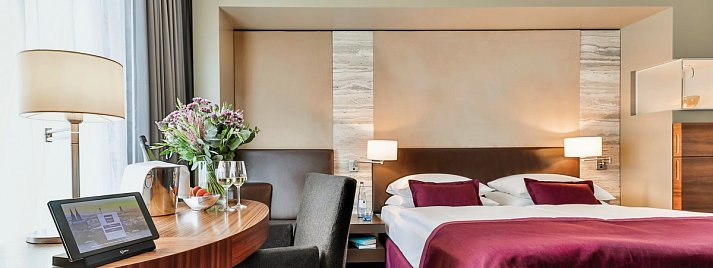 Dorint Hotel am Heumarkt Köln - Wohnbeispiel Doppelzimmer Standard (Zimmercodierung DG1)