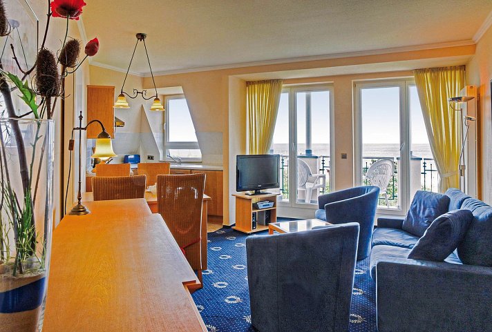 SEETELHOTEL Ostseeresidenz Ahlbeck - Wohnbeispiel Apt. 1 Schlafzimmer Seeseite (Zimmercodierung ABC)