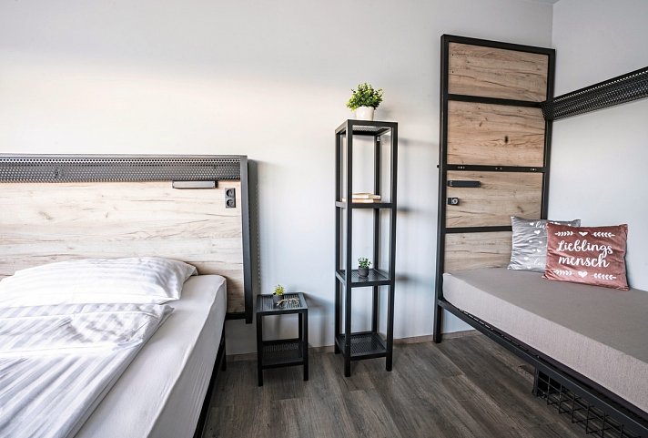 harry’s home Salzburg - Wohnbeispiel Dreibettzimmer (Zimmercodierung TB1)