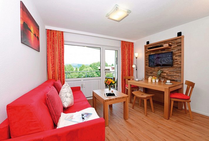 Familienhotel Kleinwalsertal - Wohnbeispiel Appartement Komfort (Zimmercodierungen AF1 & AF2)