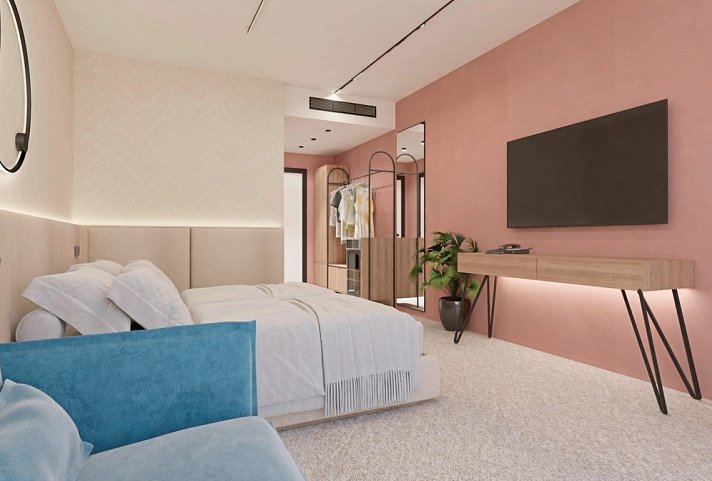 Festa Panorama - Wohnbeispiel Doppelzimmer (Zimmercodierungen DE1, DB1 & DC1)