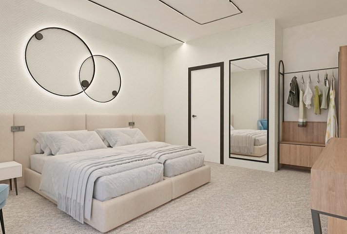 Festa Panorama - Wohnbeispiel Doppelzimmer (Zimmercodierungen DB1, DC1 & DE1)