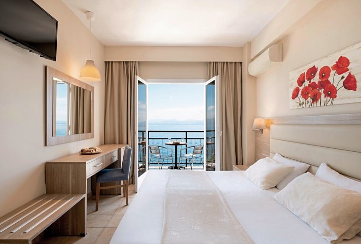 Mitsis Belvedere - Wohnbeispiel Doppelzimmer Meerblick (Zimmercodierung DBM)