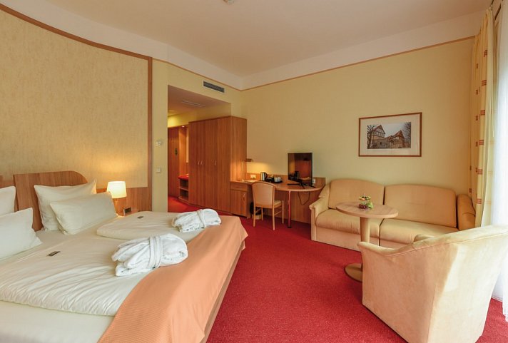 Hotel am Vitalpark - Wohnbeispiel Doppelzimmer Komfort (Zimmercodierungen DF3 & DC2)