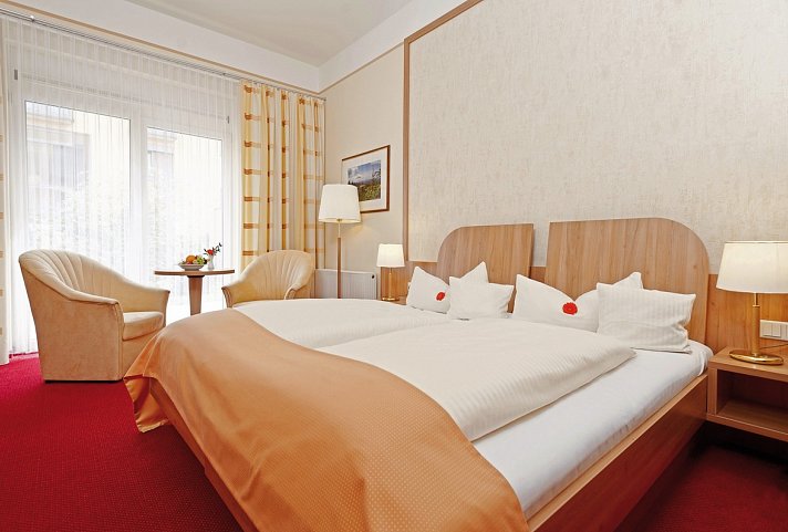 Hotel am Vitalpark - Wohnbeispiel Doppelzimmer Classic (Zimmercodierungen DB1 & DC1)