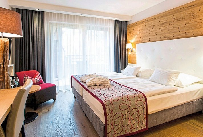 Ritzlerhof - Wohnbeispiel Doppelzimmer Bärenkopf (Zimmercodierung DB2)