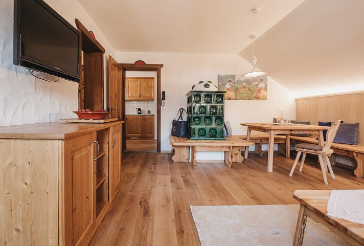 Naturel Hoteldorf SCHÖNLEITN - Wohnbeispiel Appartement Felsenfest 3 Raum (Zimmercodierung OF1)