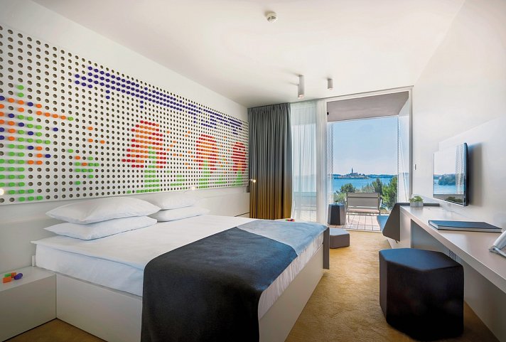 Family Hotel Amarin - Wohnbeispiel Doppelzimmer Meerseite 2+2 (Zimmercodierung D1C)