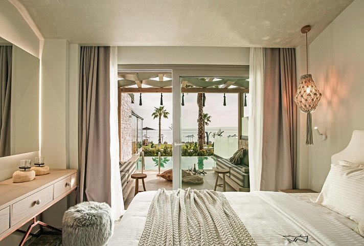 Blue Carpet Luxury Suites - Wohnbeispiel Suite Private Pool Seaview (Zimmercodierung WBR)