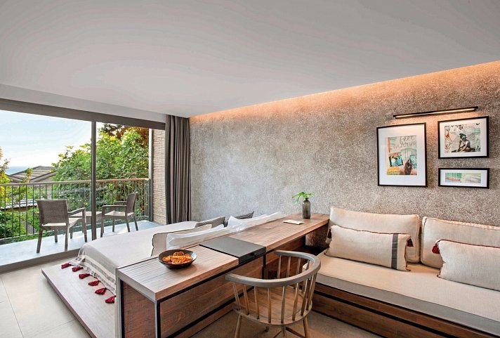 Club Marvy - Wohnbeispiel Doppelzimmer Premium Gartenblick (Zimmercodierungen DMG & DMM)