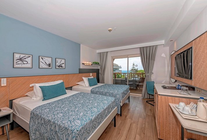 Oleander Beach Resort - Wohnbeispiel Doppelzimmer Meerblick (Zimmercodierung DBM)