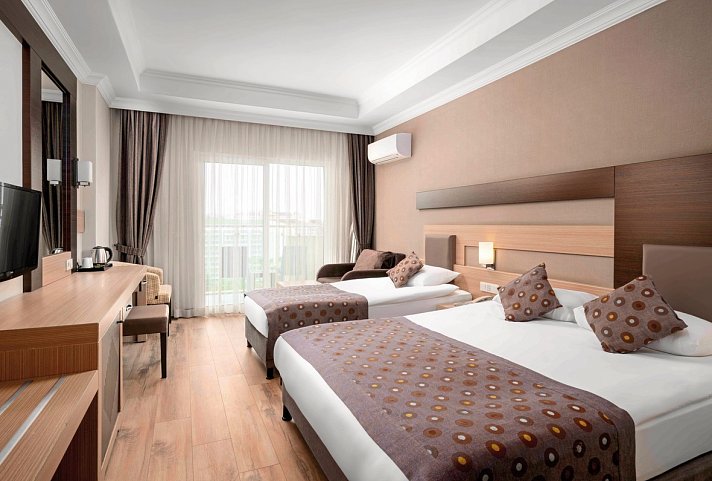 Telatiye Resort - Wohnbeispiel Doppelzimmer Superior seitl. Meerblick (Zimmercodierungen DSN & DCN)