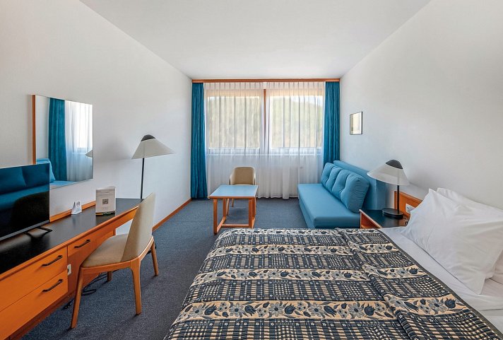 Club Tihany Hotel - Wohnbeispiel Doppelzimmer Standard Parkseite (Zimmercodierungen DP1 & DG1)