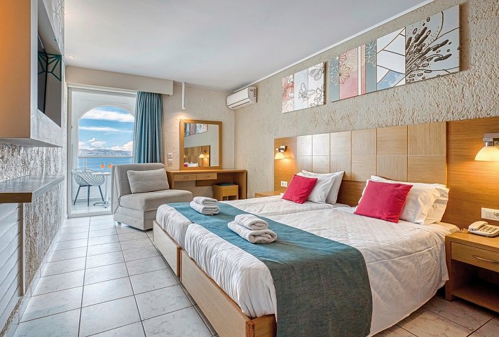 Albatros Hotel - Wohnbeispiel Doppelzimmer Meerblick (Zimmercodierung DBM)