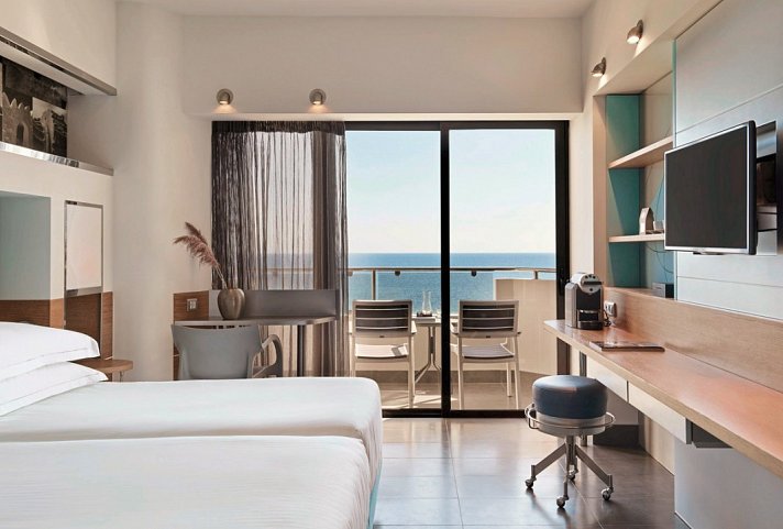 Esperos Palace - Wohnbeispiel Doppelzimmer obere Etage (Zimmercodierung D1D)