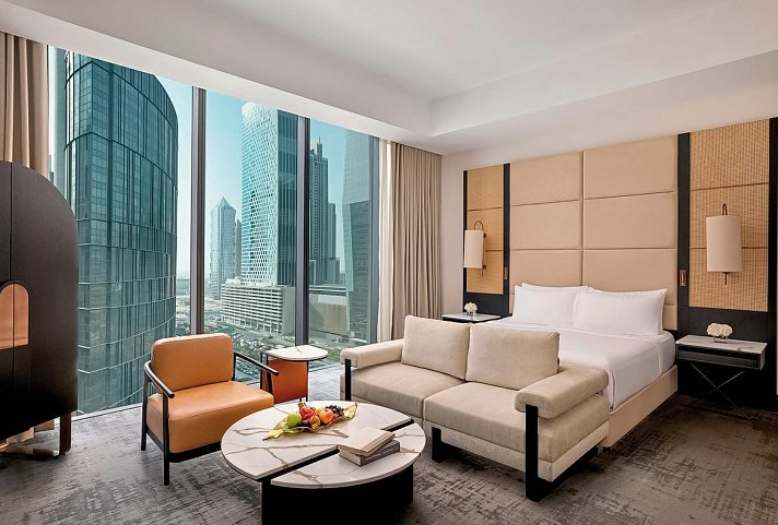 Anantara Downtown Dubai - Wohnbeispiel Deluxe City View Room (Zimmercodierungen UD2 & UDP)