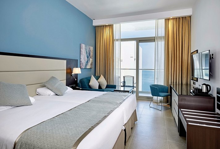 Riu Dubai - Wohnbeispiel Double Room Partial Sea View (Zimmercodierung DBN)